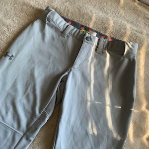 Under Armour Grey Softball Pants Size SM/P